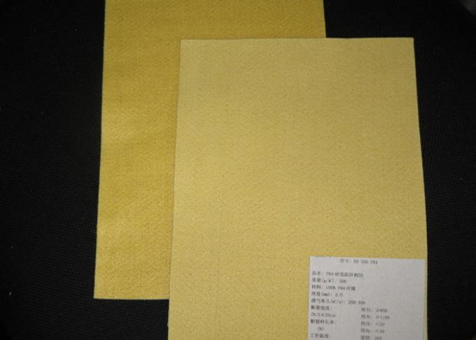 Bộ lọc túi phản lực xung không mùi, Vải nỉ kim P84 Polyimide 0