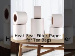 Giấy lọc niêm phong nhiệt chất lượng cao cấp thực phẩm 125mm 18GSM trong cuộn cho túi trà